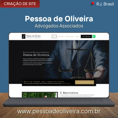 criacao site rj advogados pessoa de oliveira