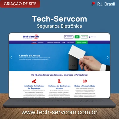 criacao site rj seguranca eletronica intelbras techservcom