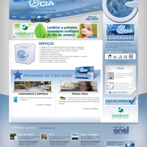 Serviço de Criação de Site para Lavanderia RJ: Lav&cia