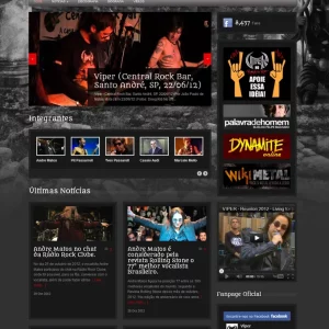 Serviço de Criação de Blog para Banda no RJ: Viper Maniacs