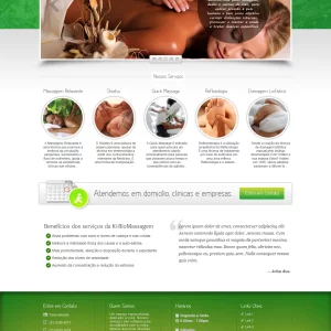 Serviço de Criação de Site para Clínica de Massagem RJ: Kibio