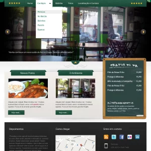 Serviço de Criação de Site para Restaurante no RJ: Bar Santo Remédio Grajaú
